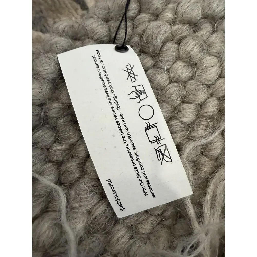 Gushka Luxury Wool Linen Pillow Cover 22 X 23